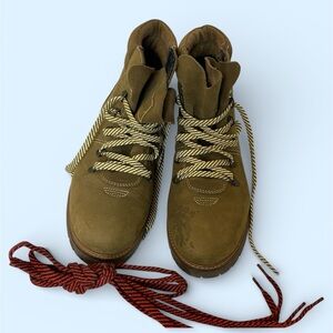 Madewell x g.h. Bass Co Nadine Hiking Hiker Boots Size 9.5 Women Colorful Laces